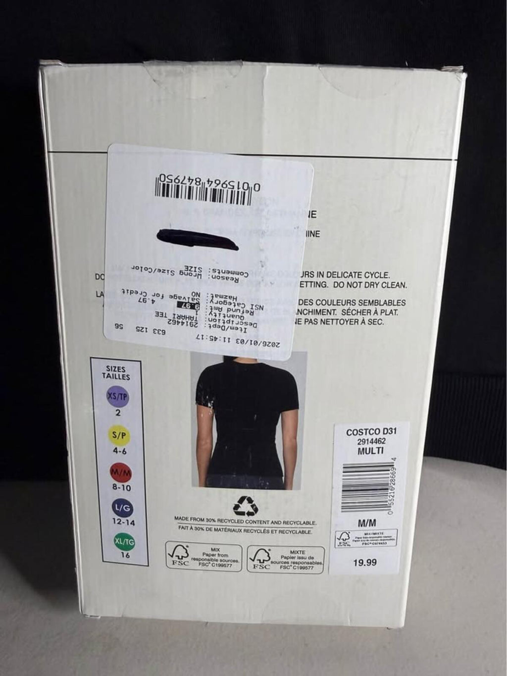 New Tahari Seamless T-Shirt 2 Pack Medium (M/M)