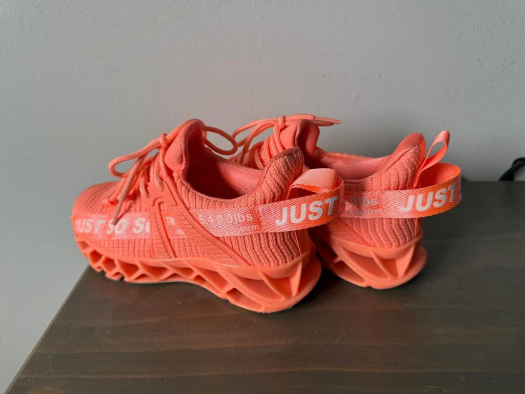 Just So Coral Athletic Shoes- size US13