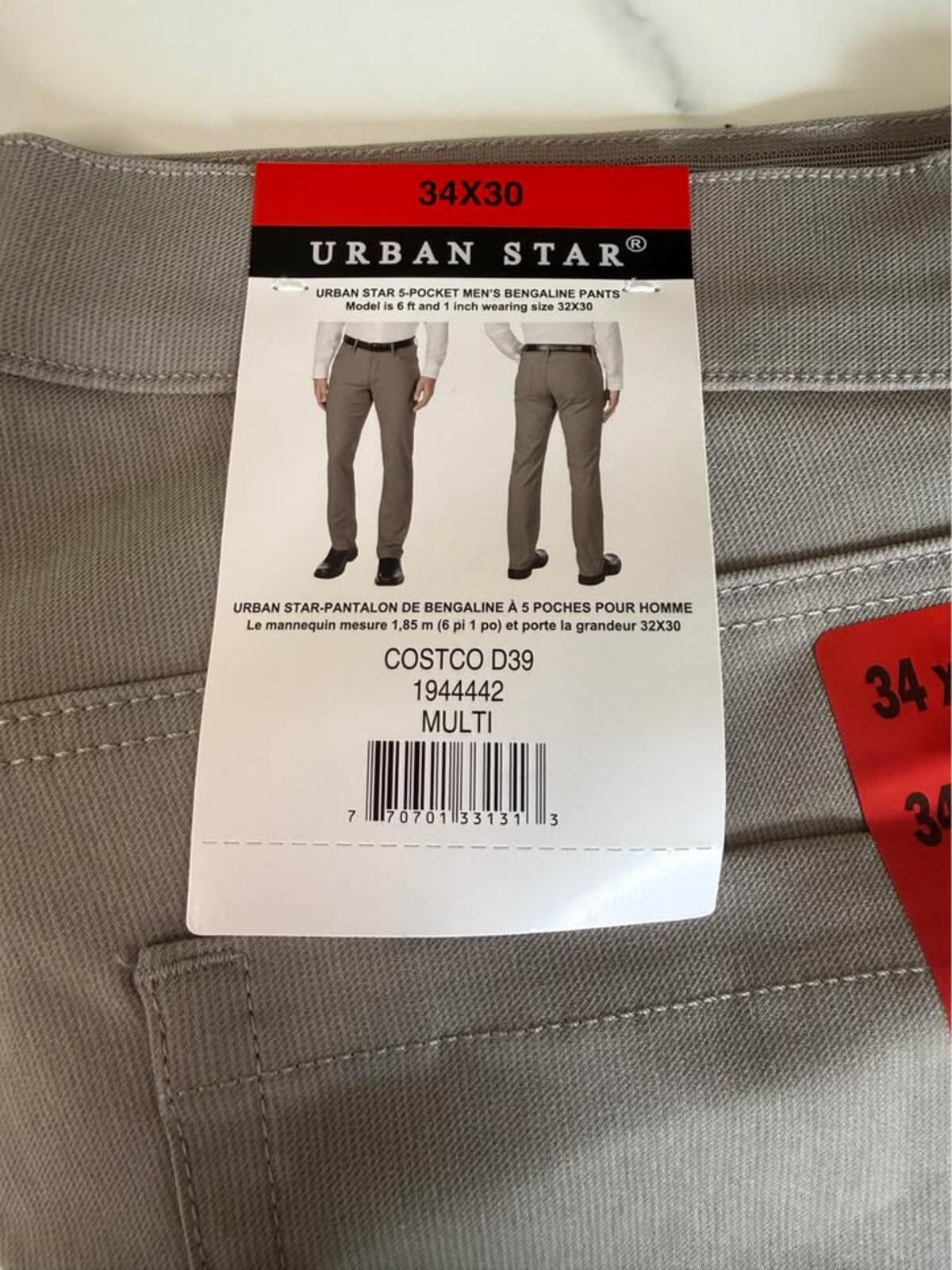 URBAN STAR Men's Pants 34x30