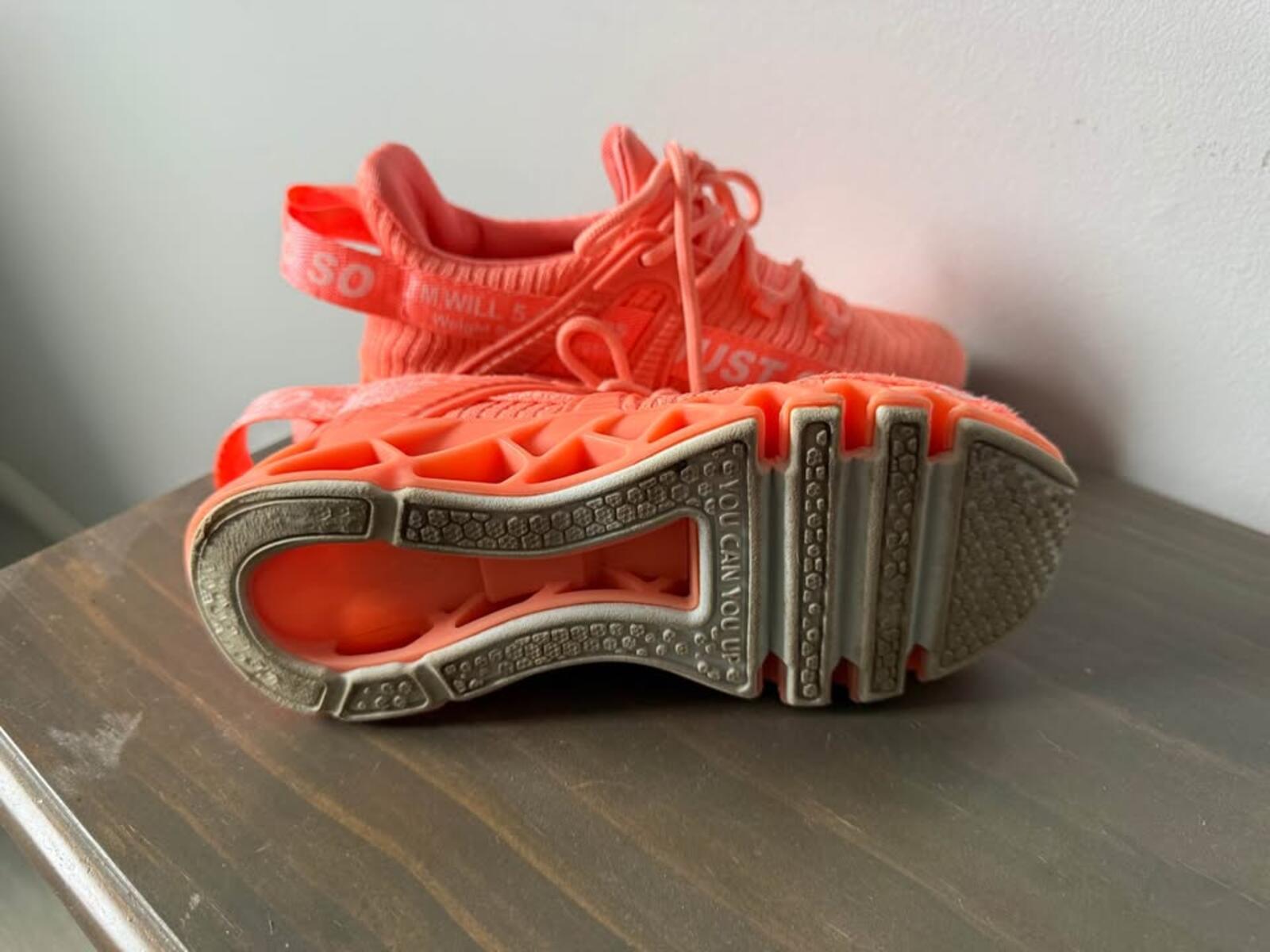 Just So Coral Athletic Shoes- size US13