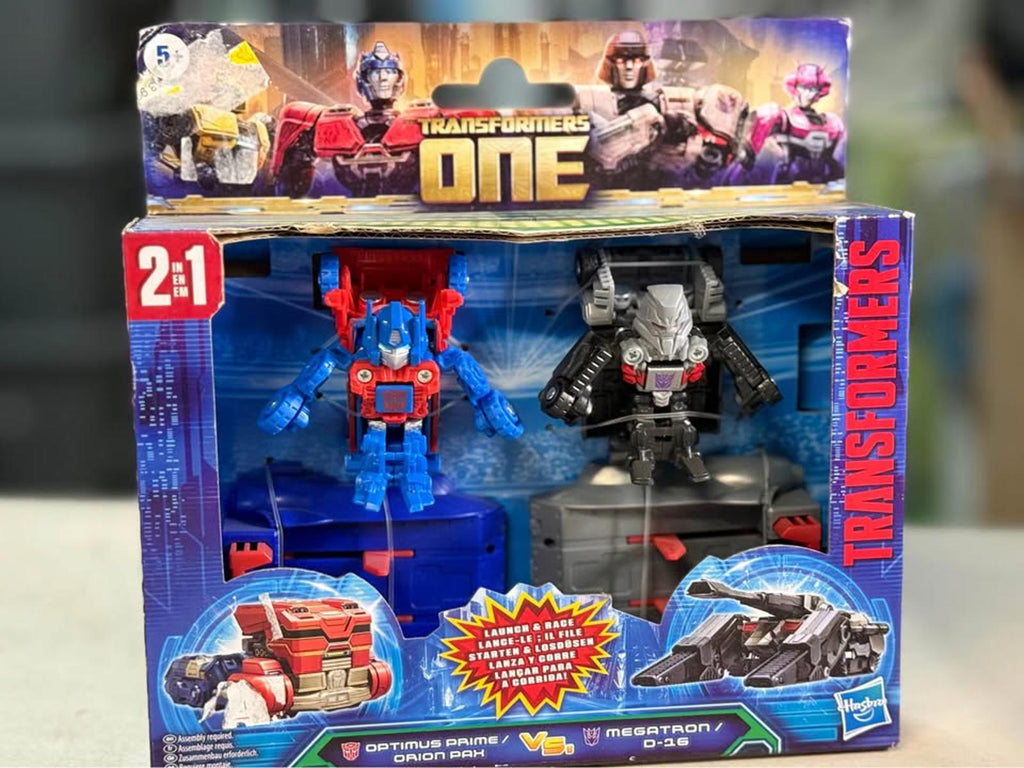 Transformers ONE Optimus Prime Megatron 2-in-1 Toy Set