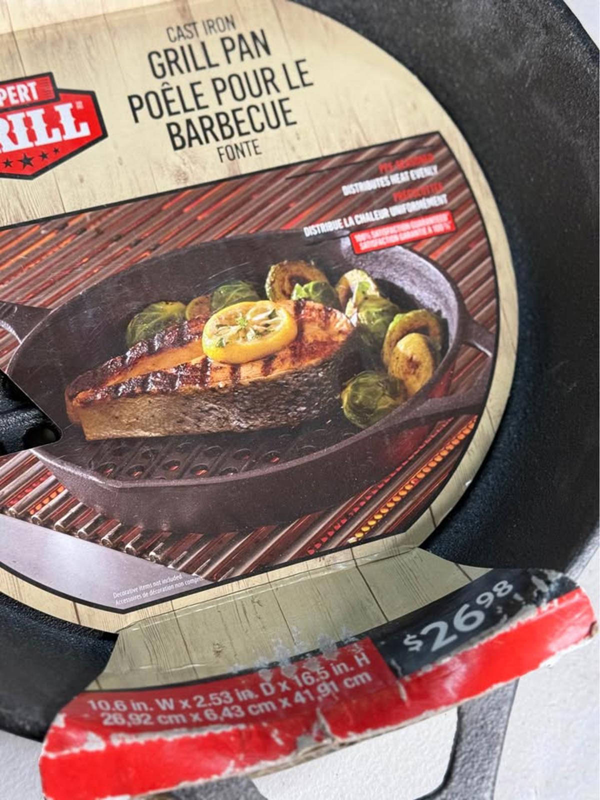EXPERT GRILL Cast Iron Grill Pan