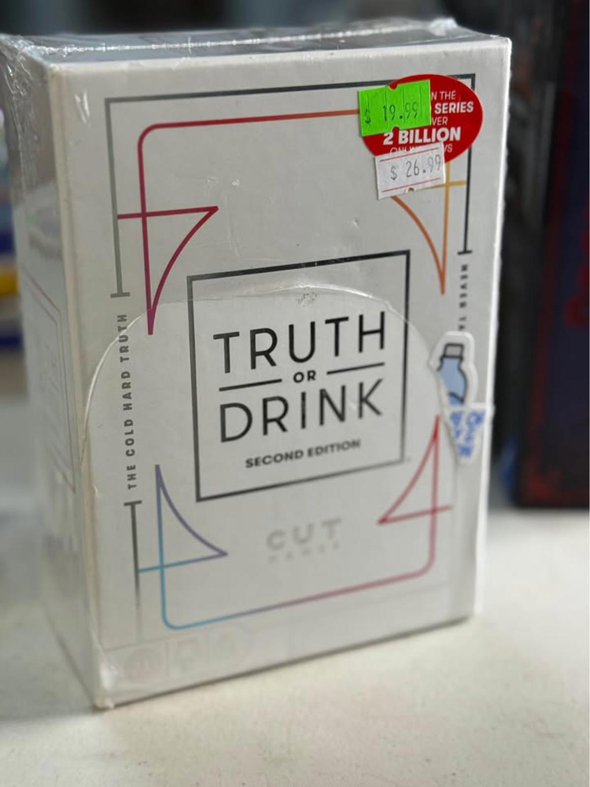 Truth or Drink Second Edition Party Game by CUT GAMES