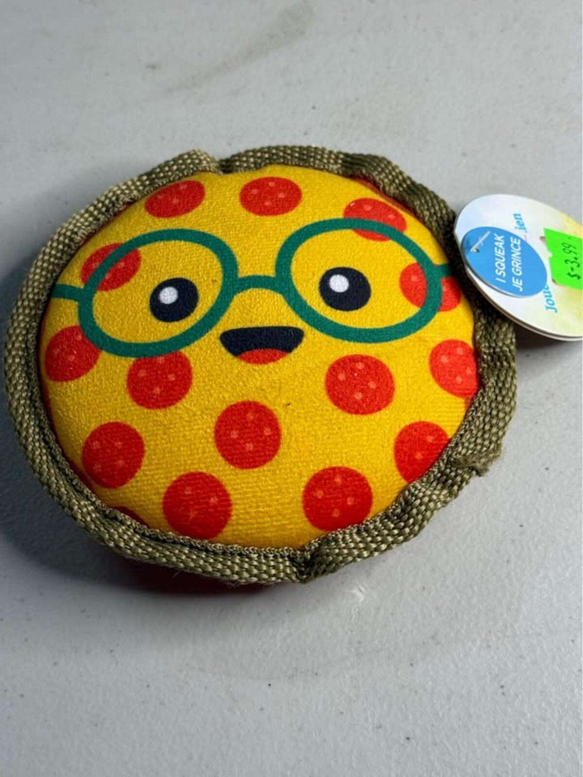 New Squeaky Pizza Pet Toy
