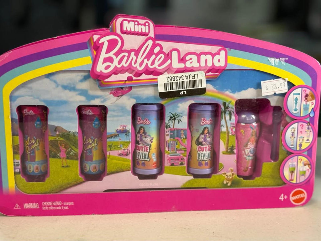New Barbie Mini Land 5-Pack Dolls Color Cutie Pop Reveal