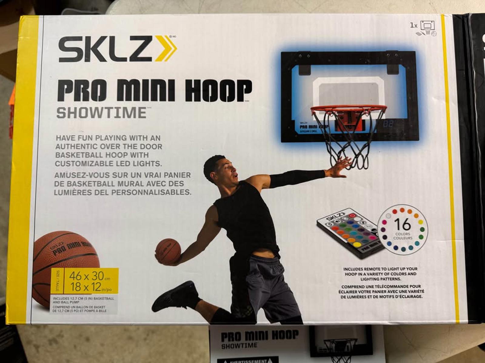 SKLZ Pro Mini Hoop Showtime LED Basketball