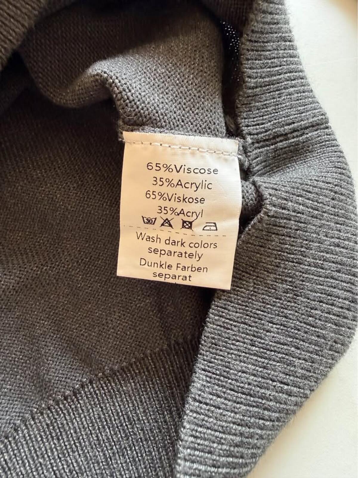 Paul Jones gray full-zip cardigan XL
