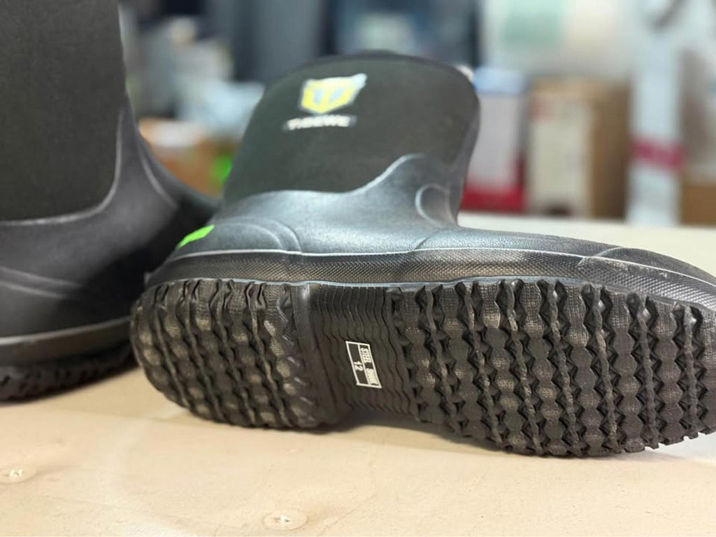 TIDEWE Black Rubber Boots Size 12