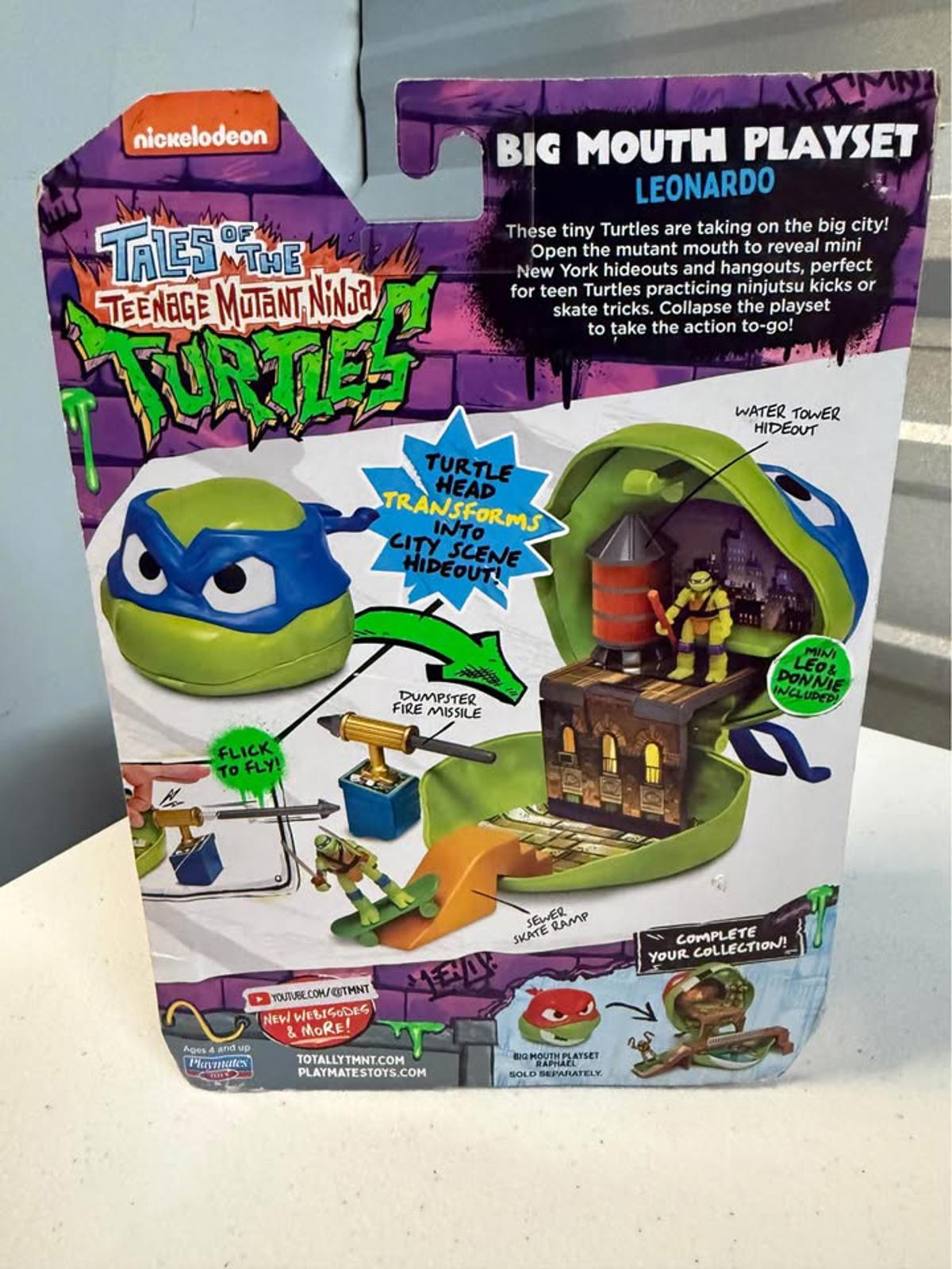 Nickelodeon TMNT Big Mouth Playset Leonardo New