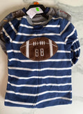 Carter's 2T Fleece Football Sports Sleep and Play Outfits