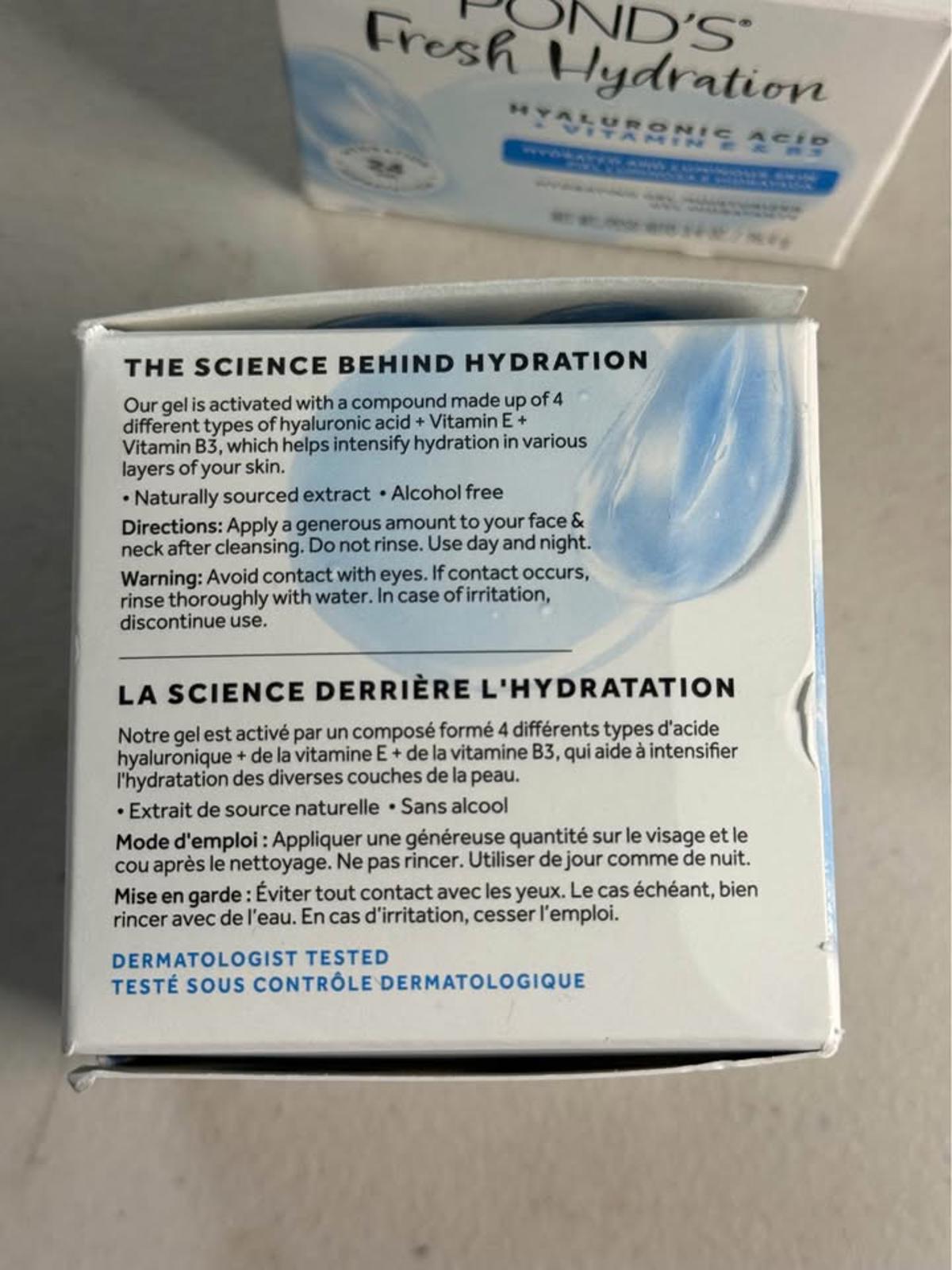 POND'S Fresh Hydration Gel Moisturizer 2-pack Hyaluronic Acid Vitamin E B3