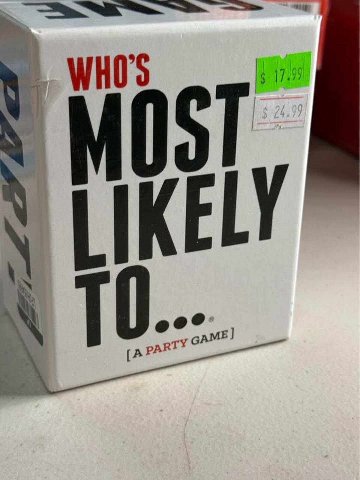 Who's Most Likely To... Party Game