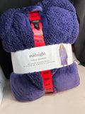 Midnight Carole Hochman Purple Hooded Sherpa Robe M/M