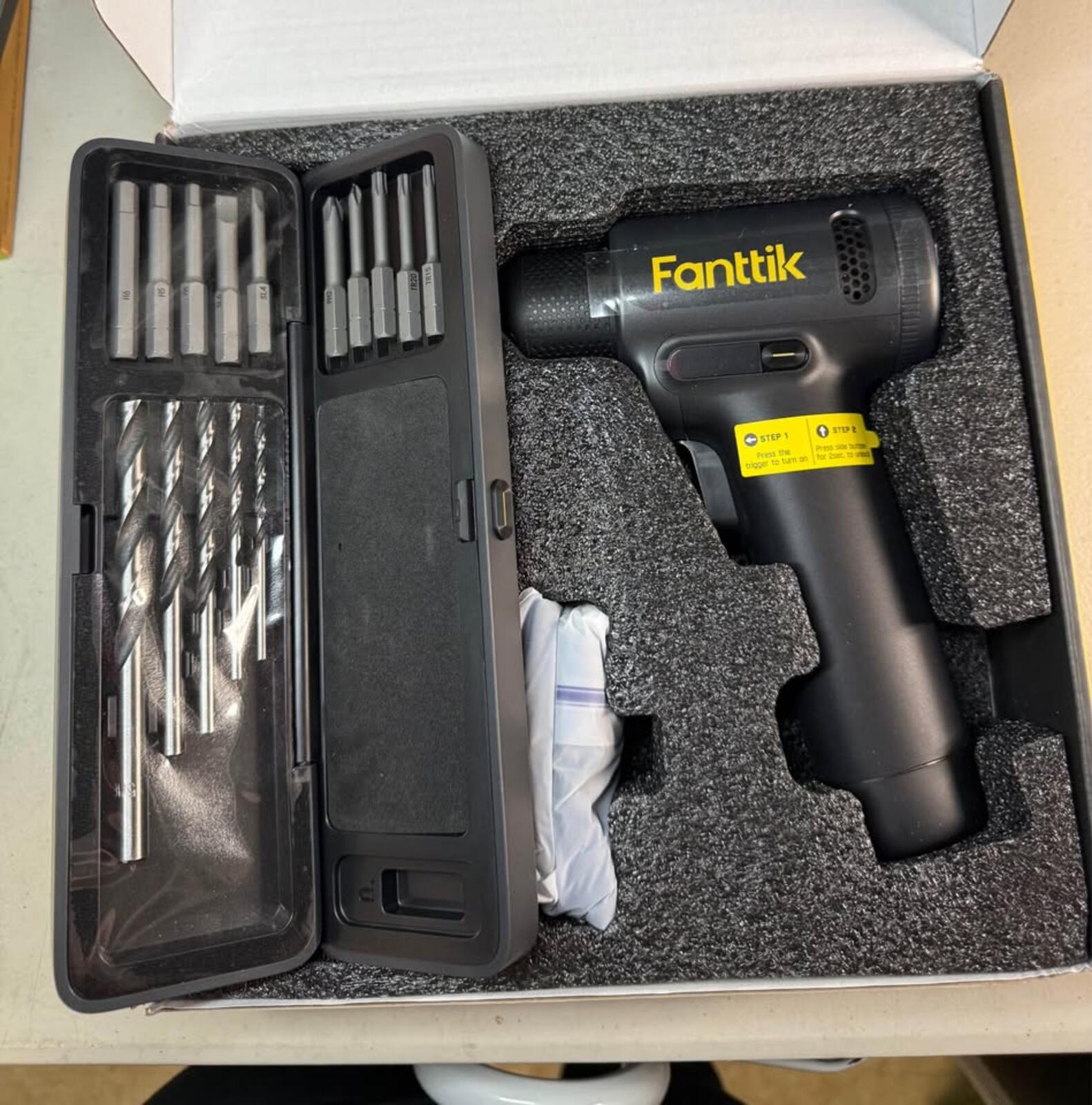 Fanttik Z100 APEX Smart Brushless Cordless Drill with bits