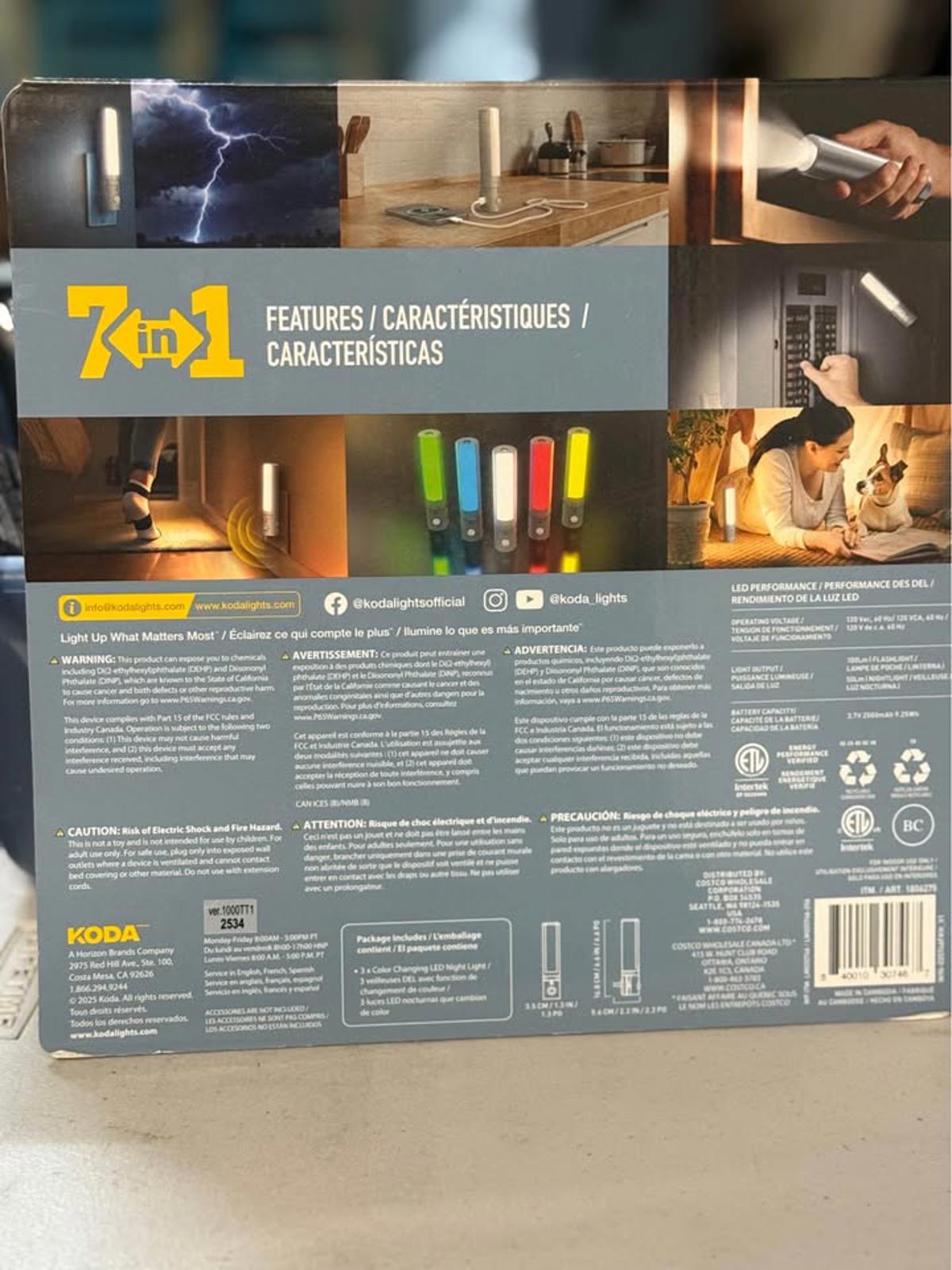 KODA 2-Pack Modern Power Failure Nightlights